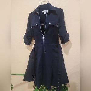 MICHAEL MICHAEL KORS zip-front shirt dress